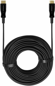Tobo Fiber Optic HDMI Cable 4K 60Hz; HDMI 2.0 Cable 18Gbps; 1 m HDMI Cable(Compatible with TV, Black)