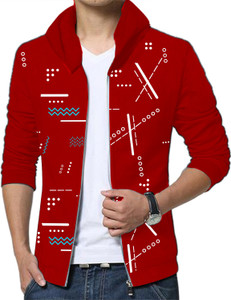 red colour half jacket