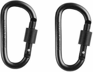 LIWEISDSDFS D-Ring Climbing Carabiners Hiking Karabiner Clip High Strength Key Chain Hook For Camping Hiking Sports Blue