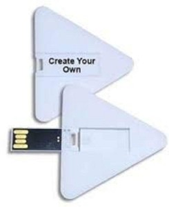 Karibu Triangle Pendrive 4 GB Pen Drive(White)