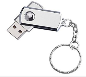 Karibu Metal Swivel Pendrive 16 GB Pen Drive(Silver)