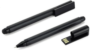 Karibu Elegent Pen Shape Pendrive 16 GB Pen Drive(Black)
