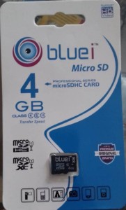 Bluei Professional series 4 GB MicroSD Card Class 10 100 MB/s  Memory Card