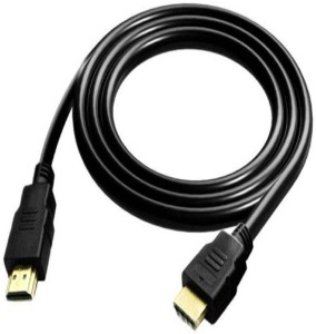 HIGHVOLT HDMI_Cable_1pt5 1.5 m HDMI Cable(Compatible with Mobile, Laptop, Tablet, Mp3, Gaming Device, Black, One Cable)