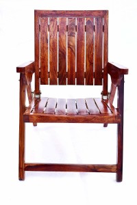 Woodware Sheesham Wood Folding Chair With Cushion for Living Room/Garden Solid Wood Living Room Chair