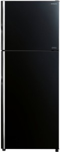 Hitachi 443 L Frost Free Double Door Top Mount 2 Star (2020) Refrigerator(Glass Black, R-VG470PND8 GBK)