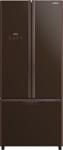 Hitachi 511 L Frost Free French Door Bottom Mount Refrigerator(Glass Brown, R-WB560PND9 GBW)