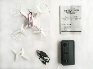Akshat HX 770 Toy Drone Quadcopter (Without Camera), Stable Flight IR Remote Control - White Drone