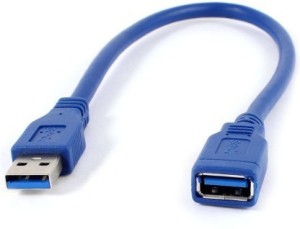Pitambara USB Extension Male to Female Cable USB 2.0 V High Speed USB Cable 5 m 5 m Power Cord(Compatible with Printer/PC/External Hard Drive, Blue)