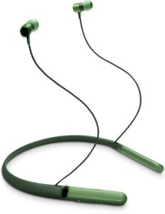 TECHFIRE LIVE200BT in-Ear Wireless Neckband Headphones with 10 Hours Playtime, Multi Point Connectivity & Premium Aluminum Housing MP4 Player(Green, 2.1 Display)
