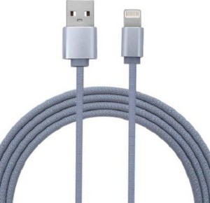 SUPER GELINGEN USB Fast Charging Cable Compatible with All iPhone Devices 1.5 m Power Cord(Compatible with All i phone And i pad, Grey, One Cable)