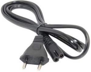 utsahit 2 pin power cable for camera ,printer Power Cord 1.5 m Power Cord(Compatible with Laptop, Printer, Camera, TV, Black)