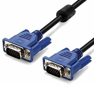utsahit 15 Pin Male to Male VGA Cable 1.5 Meter 1.5 m VGA Cable(Compatible with Laptop Cable, LARGE DIGITAL SCREEN, COMPUTERS, MONITOR, Black)