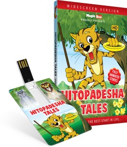 Inkmeo Movie Card - Hitopadesha Tales - English - Animated Stories - 8GB USB Memory Stick - High Definition(HD) MP4 Video(USB Memory Stick)