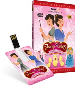 Inkmeo Movie Card - Fairy Tales - English - Animated Stories - 8GB USB Memory Stick - High Definition(HD) MP4 Video(USB Memory Stick)