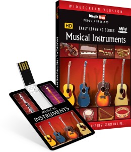 Inkmeo Movie Card - Musical Instruments - Learn about more than 65 Musical Instruments - 8GB USB Memory Stick - High Definition(HD) MP4 Video(USB Memory Stick)
