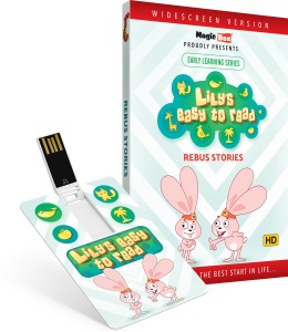 Inkmeo Movie Card - Rebus Stories - Learn to read easily! - 8GB USB Memory Stick - High Definition(HD) MP4 Video(USB Memory Stick)