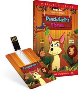 Inkmeo Movie Card - Panchatantra - English - Animated Stories - 8GB USB Memory Stick - High Definition(HD) MP4 Video(USB Memory Stick)