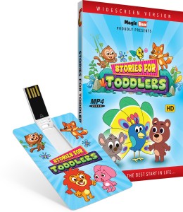 Inkmeo Movie Card - Stories for Toddlers - Animated Stories - 8GB USB Memory Stick - High Definition(HD) MP4 Video(USB Memory Stick)