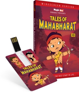 Inkmeo Movie Card - Mahabaratha Stories - English - Animated Stories from Indian Mythology - 8GB USB Memory Stick - High Definition(HD) MP4 Video(USB Memory Stick)