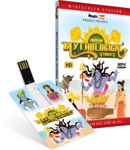 Inkmeo Movie Card - Mythological Stories - English - Animated Stories - 8GB USB Memory Stick - High Definition(HD) MP4 Video(USB Memory Stick)