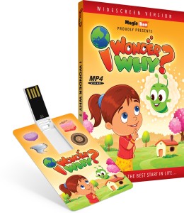 Inkmeo Movie Card - I Wonder Why ? - Get answers to questions like: Why Onions Make Me Cry? And 22 More Questions - 8GB USB Memory Stick - High Definition(HD) MP4 Video(USB Memory Stick)