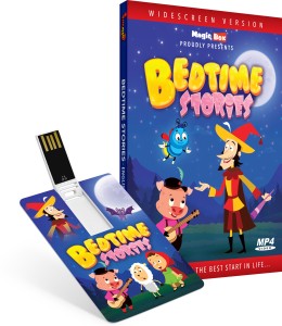 Inkmeo Movie Card - Bedtime Stories - English - Animated Stories - 8GB USB Memory Stick - High Definition(HD) MP4 Video(USB Memory Stick)