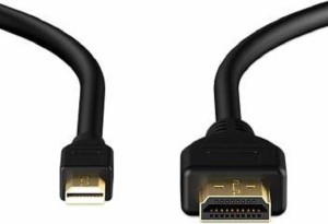 Sukot HDMI To Micro 1.5 Meter HDMI Cable (Compatible with LAPTOPS, TV, PLAYSTATION, XBOX, PROJECTOR, Black) 1.5 m HDMI Cable(Compatible with TV, PLAYSTATION, XBOX, PROJECTOR, Black, One Cable)
