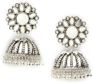 Silver online jhumkas flipkart