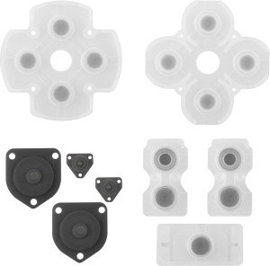 2 Set Silicone Conductive Rubber Pads Keypad Button Adhesive for Nintendo  Gamecube NGC Console Buttons Replacement