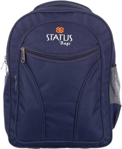 Flipkart Newly STATUS 26 liters Navy Blue Waterproof Expandable school and College backpack Waterproof Backpack Backpack