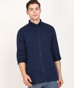 Navy blue tommy shirt deals