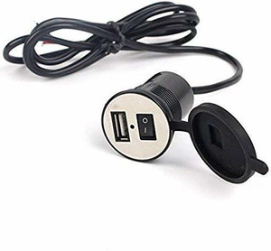 carempire USB Waterproof Mobile Charger with Voltmeter Wire in