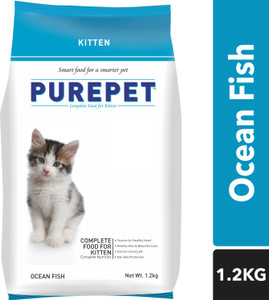 purepet Kitten Ocean Fish 1.2 kg Dry Young Cat Food Price in India