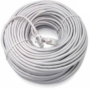 Jaskul RJ45 cat6 Ethernet Patch Cable LAN Cable Network Cable Cord 20 m LAN Cable(Compatible with Computer, Laptop, White)