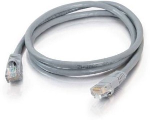 Dhriyag CAT5E RJ45 LAN Ethernet Network Patch Cable 1.5M - Grey 1.5 m LAN Cable(Compatible with Desktops, Laptops, servers, TV, Gray, One Cable)