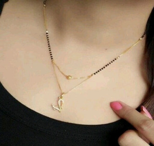Jewel WORLD V NAME LETTER 18 Inch gold plated short mangalsutra with SURPRISE GIFT for women Alloy Mangalsutra Price in India Buy Jewel WORLD V NAME LETTER 18 Inch gold plated