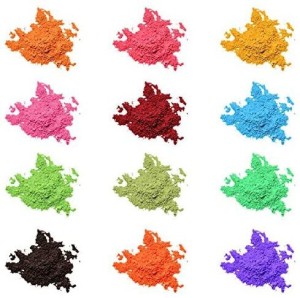 Mica Powder Pigment 12 Color,Non-Toxic Safe Natural Epoxy Resin