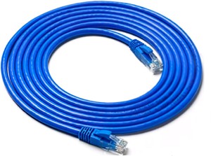 CUDU High Speed RJ45 cat-6 Ethernet Patch Cable LAN Cable Internet Network Computer Cable Cord High Speed Gigabit Category 6E STP Wires LAN ADSL(5Meter) 5 m LAN Cable(Compatible with computer, Printers, Routers, Blue, One Cable)