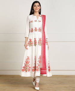 BIBA Floral Print Kurta Churidar Dupatta Set Buy BIBA Floral Print Kurta Churidar Dupatta Set Online at Best Prices in India Flipkart