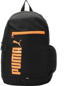 PUMA Casual Backpack IND III 26 L Laptop Backpack Black Vibrant Orange Price in India Flipkart