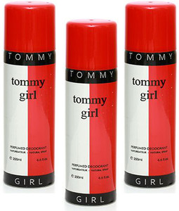 TOMMY GIRL Perfume Body Spray 200 ML Pack of 3 Body Spray