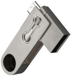 CLICK N HOME SMALL RING OTG USB PENDRIVE 8 GB Pen Drive(Silver)