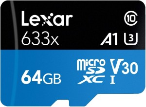 Lexar 633x 64 GB MicroSD Card Class 10 95 MB/s  Memory Card