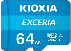 kioxia Exceria 64 GB MicroSD Card Class 10 100 MB/s  Memory Card