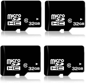 RKS 32GB MicroSD Cards Class10 Memory Card ( Pack Of 4 ) 32 GB MicroSD Card Class 10 95 MB/s  Memory Card