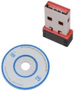 OcAfee Wifi USB Mini Adapter with Driver CD USB Adapter(Black)