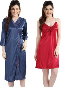 AV2 Women Nighty with Robe Buy AV2 Women Nighty with Robe Online