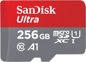 SanDisk Ultra 256 MicroSDXC Class 10 120 Mbps  Memory Card