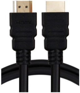 YTech HDMI 1M CABLE (Compatible with Mobile, Laptop, Tablet, Mp3, Gaming Device, Black, One Cable) 1 m HDMI Cable(Compatible with LAPTOP, PROJECTOR, TV, Black)